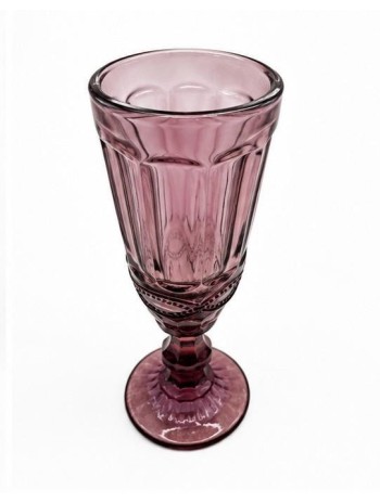 Copa Champan Rosa, Con Grabado