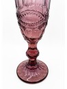 Copa Champan Rosa, Con Grabado