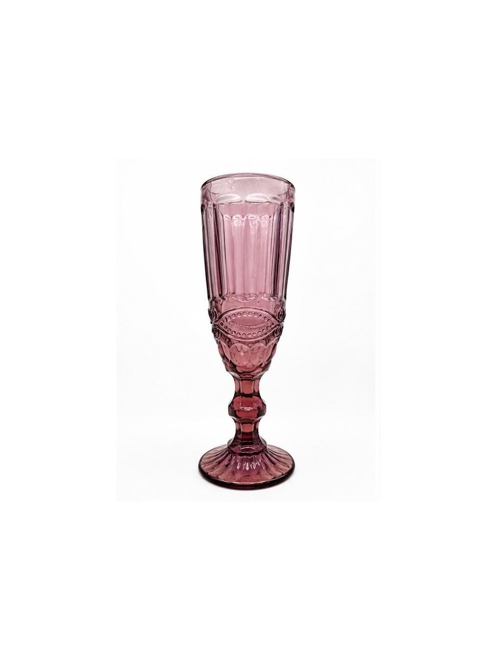Copa Champan Rosa, Con Grabado