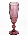 Copa Champan Rosa, Con Grabado