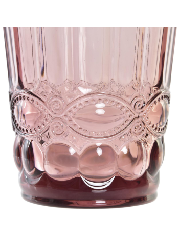 Vaso Agua Rosa, Con Grabado