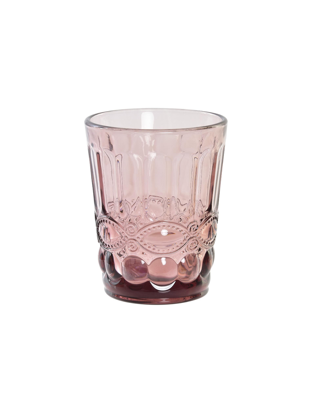 Vaso Agua Rosa, Con Grabado