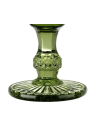 Vaso Cristal Relieve Verde