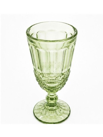 Copa Champan Verde, Con Grabado