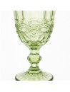 Copa Champan Verde, Con Grabado