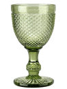 Vaso Cristal Relieve Verde