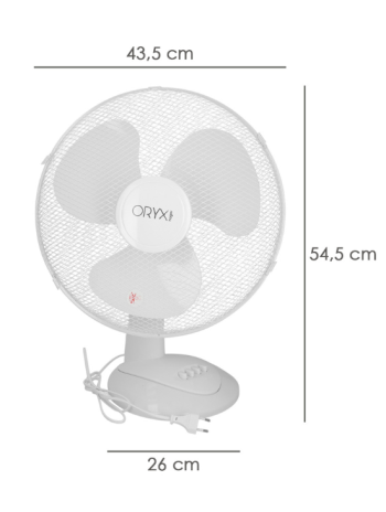 Ventilador Sobremesa 45W
