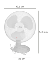 Ventilador Sobremesa 45W