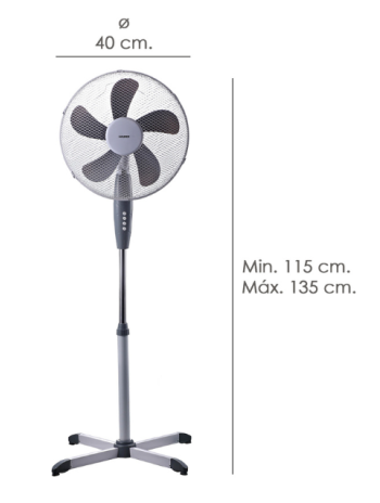 Ventilador De Pie 45W