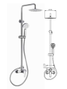 Conjunto de Ducha Monomando Inox