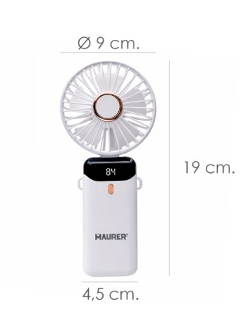 Mini Ventilador Plegable Con Batería