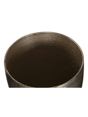 Macetero Set 5 Aluminio Envejecido Cobre