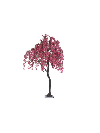 Arbol Poliester PE 150X150X300 Buganvilla Fucsia.