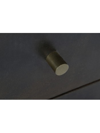Armario Acacia Metal 100X40X175 Marrón Oscuro.