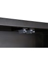 Armario Acacia Metal 100X40X175 Marrón Oscuro.