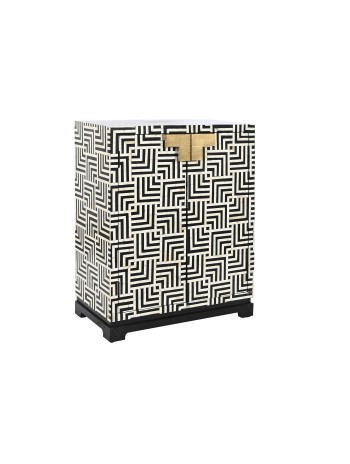 Armario Hueso 80X41X104 Taracea Bicolor.