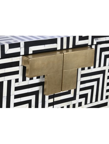 Armario Hueso 80X41X104 Taracea Bicolor.