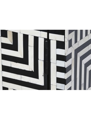 Armario Hueso 80X41X104 Taracea Bicolor.
