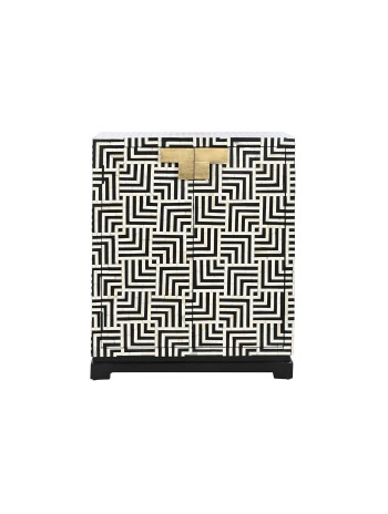 Armario Hueso 80X41X104 Taracea Bicolor.
