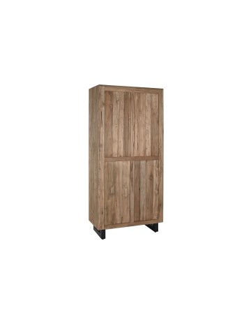 Armario Teca Reciclada Coco 80X40X200 2 Puertas.