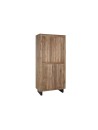 Armario Teca Reciclada Coco 80X40X200 2 Puertas.