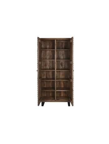 Armario Teca Reciclada Coco 80X40X200 2 Puertas.