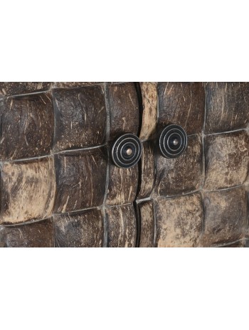Armario Teca Reciclada Coco 80X40X200 2 Puertas.