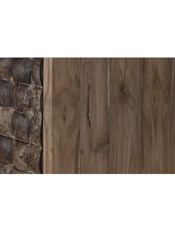 Armario Teca Reciclada Coco 80X40X200 2 Puertas.