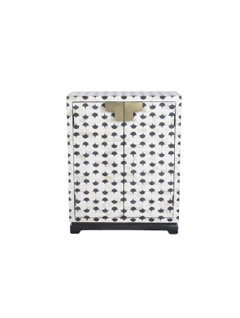 Armario Hueso 80X41X104 Taracea Bicolor.