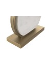 Lampara Sobremesa Acero Marmol 28X44X73 Mate.