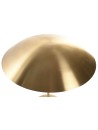 Lampara Sobremesa Latón Patinado 45X45X50 Dorado.