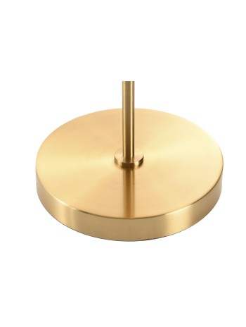Lampara Sobremesa Latón Patinado 45X45X50 Dorado.