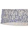 Lámpara Techo Hierro Madera 58X58X71 Blanco.