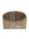 Lámpara Pie Madera Metal 38X38X173 Marrón.