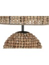 Lámpara Pie Madera Metal 38X38X173 Marrón.