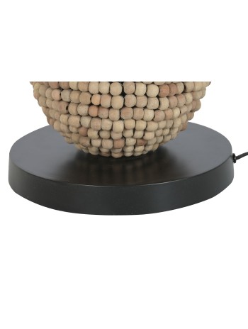 Lámpara Pie Madera Metal 38X38X173 Marrón.
